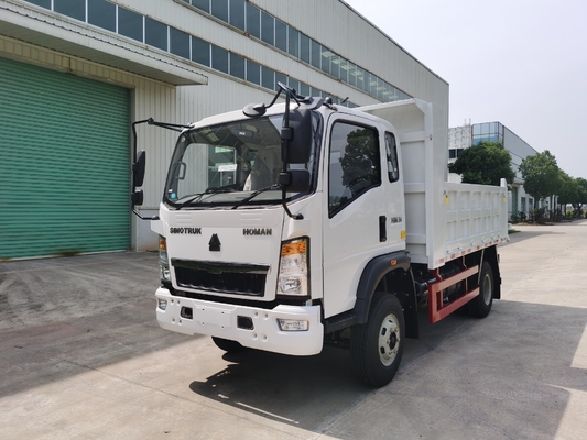 5-10t HOWO Mini Truck Dump Cargo Truck met 6 1 reserveband en LHD/Rhd rijstijl