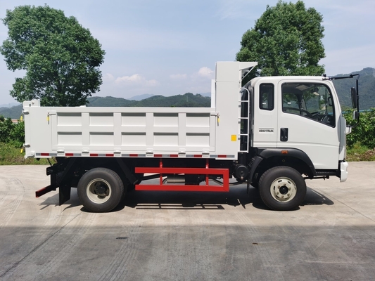 5-10t HOWO Mini Truck Dump Cargo Truck met 6 1 reserveband en LHD/Rhd rijstijl