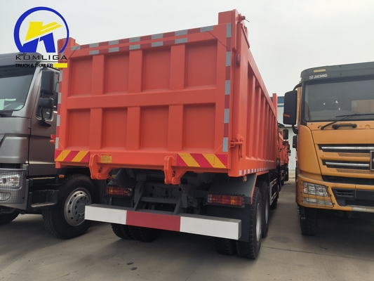 25 ton gebruikte HOWO Dump Truck 6X4 10 Wheeler met emmer afmetingen 5600X2300X1500
