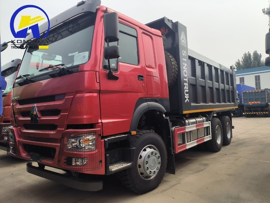 25 ton gebruikte HOWO Dump Truck 6X4 10 Wheeler met emmer afmetingen 5600X2300X1500