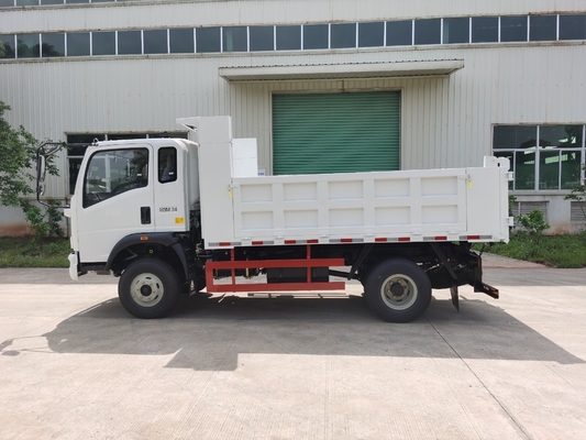 Euro II HOWO 4X2 3-5t lichte vracht/dump mini truck met 4200X2050X2000 vrachtkoffer