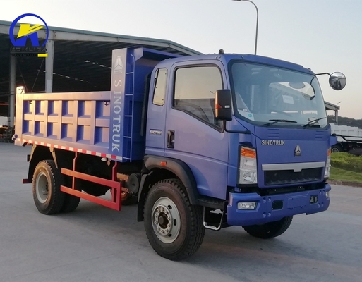Op maat gemaakte aanvraag HOWO 4X2 4X4 116HP Mini Light Dump Tipper Truck met aanpassing