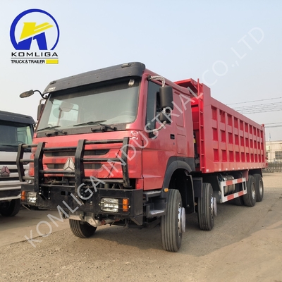 Rode 8X4 Trucks 371 pk 375 pk 400 pk 420 pk Sinotruk Heavy Duty Tipping Tipper Dumper Tweedehands dumptruck en HOWO Truck voor de Afrikaanse markt