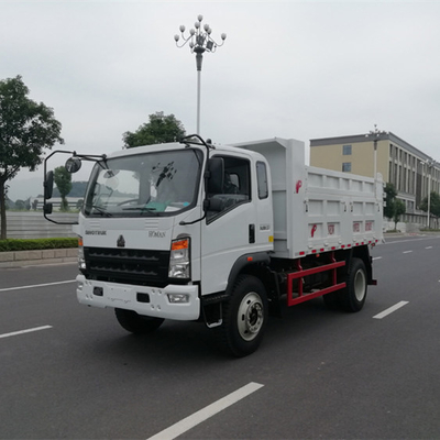 Yn4102qbzl Motor model 3-10t HOWO en gebruikte 4X2 Tipper/Cargo Mini Truck voor transport