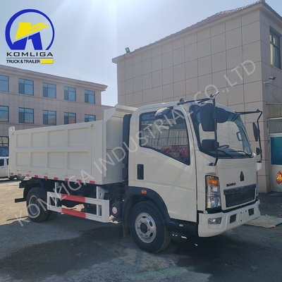 Dongfeng Sinotruk HOWO 5tons 4X2 Mini Lichte Dump Truck 5995x2350x2620mm
