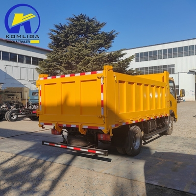 120L brandstoftankercapaciteit Diesel 4x2 5 ton Sinotruk HOWO Truck Benne dump tipper truck