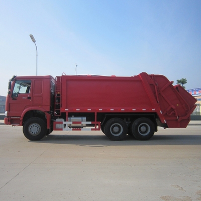 4. Sinotruk HOWO 6X4 336HP 20tons Compactor vuilniswagen met max. rijsnelheid Km/h 90