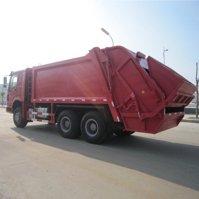 4. Sinotruk HOWO 6X4 336HP 20tons Compactor vuilniswagen met max. rijsnelheid Km/h 90
