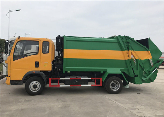 Sino Truck HOWO 4X2 Mini 5 Ton Compactor Garbage Truck Grootte voor Euro 2 emissie standaard