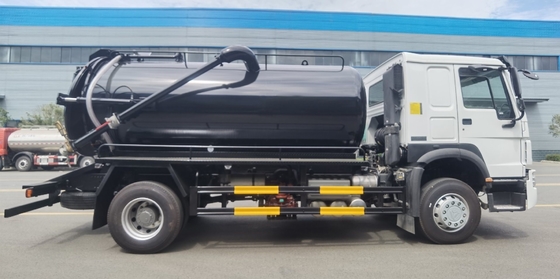Sinotruk HOWO 4X2 5m3 10m3 Gebruikte septische vrachtwagens met Euro 2-emissienorm