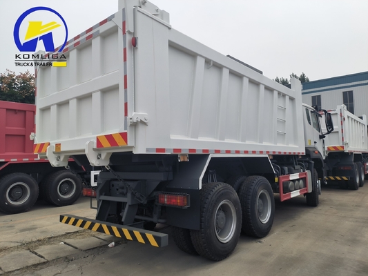 HOWO 10 Wielen 371 HP 6X4 Tipper Sinotruk Gebruikte dumper met 1200r20 radiale banden