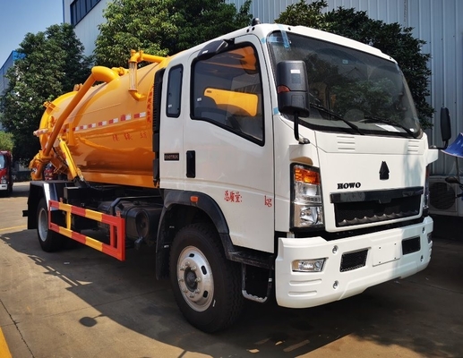30T nuttige lading Sinotruk HOWO 4X2 Gebruikte riooltrucks met technische onderdelen
