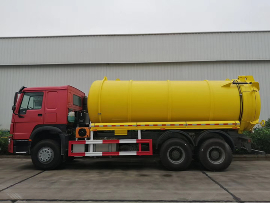 Verkoop 6X4 336 pk gebruikte septic tank trucks met dieselbrandstof en Euro 2 emissie standaard