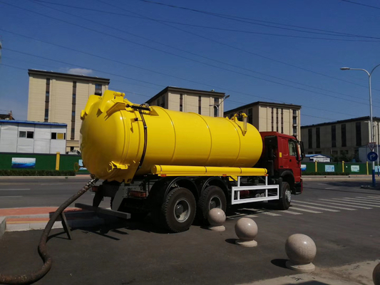 Verkoop 6X4 336 pk gebruikte septic tank trucks met dieselbrandstof en Euro 2 emissie standaard