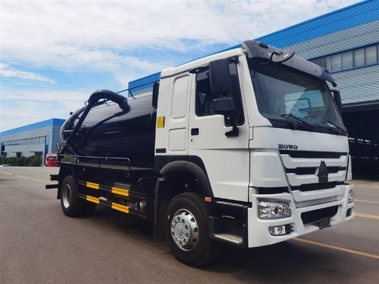 Verkoop 6X4 336 pk gebruikte septic tank trucks met dieselbrandstof en Euro 2 emissie standaard