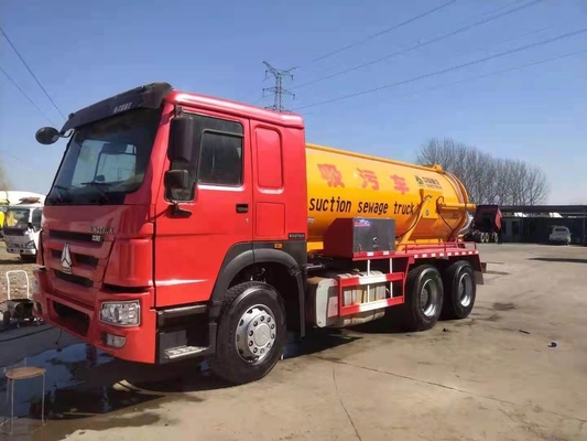 EEG-gecertificeerde 10-wieler 6X4 Sinotruk HOWO Gebruikte septische pomptrucks met 12r22.5 banden