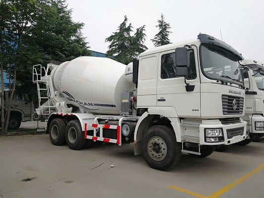 Op maat gemaakte aanvraag Tweedehands Shacman 8/9/10m3 Gebruikte Betonmixer Truck met pomp