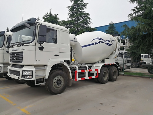 Op maat gemaakte aanvraag Tweedehands Shacman 8/9/10m3 Gebruikte Betonmixer Truck met pomp
