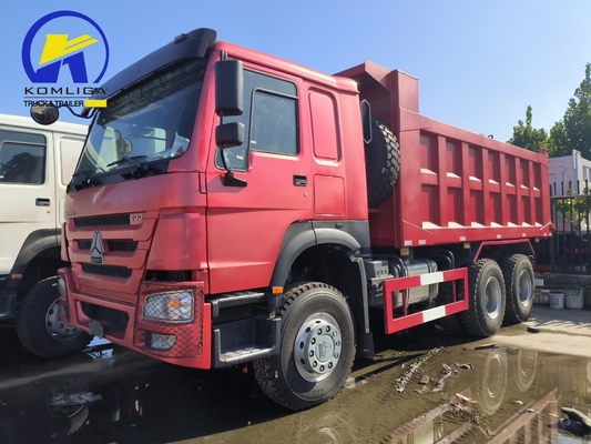 Handgeschakelde transmissie type Sinotruk Gebruikt HOWO 10 Wielen Tipper 6X4 Mining Dump Truck