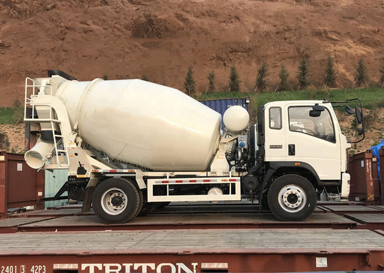 6 wielen Kleine 4x2 3 ton 5 ton Betonmixer Truck Mini met Euro 4 emissie standaard