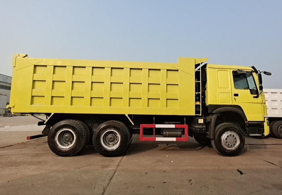 LHD/RHD stuurwiel Sinotruk HOWO 6X4 10 Wielen 371HP Mini Tipper Gebruikte dumptruck