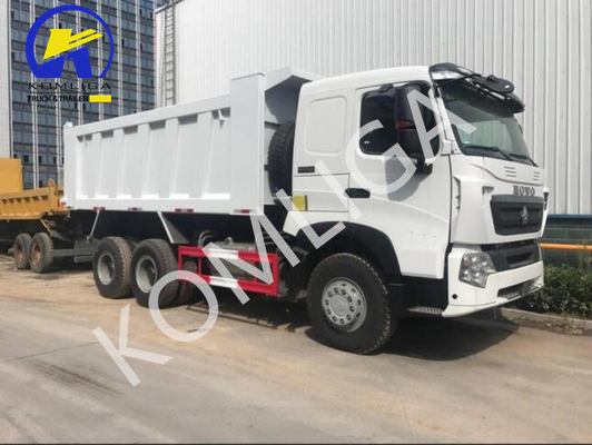 Gebruikte Sinotruck HOWO 6X4 371HP Tipper Dumper met vooras 9 ton laadvermogen