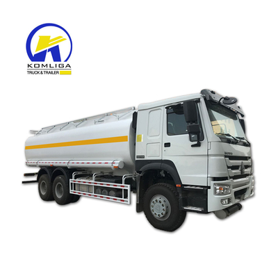 336 pk Sinotruck HOWO 6X4 20000L 25m3 Tanker met duurzame constructie
