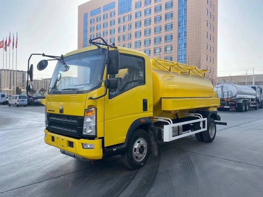 6 wielen 4X2 mini-olietanktruck met HW76 cabine één slaper ECE-certificeringsdimensie