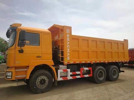9 ton laadvermogen witte Shacman F3000 6X4 gebruikte dump truck