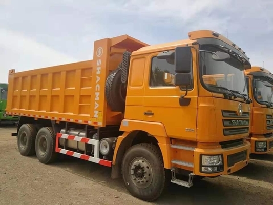 9 ton laadvermogen witte Shacman F3000 6X4 gebruikte dump truck