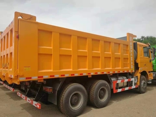 9 ton laadvermogen witte Shacman F3000 6X4 gebruikte dump truck