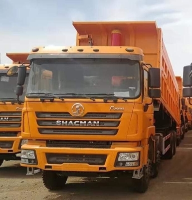 9 ton laadvermogen witte Shacman F3000 6X4 gebruikte dump truck