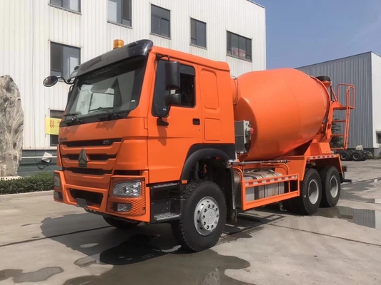 Handgeschakelde transmissie 6-10 Cbm Sinotruk HOWO Mixer Truck met dubbele reductie aandrijfas