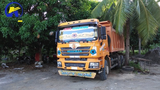 375HP Shacman 6X4 10 Wheels Mining Tipper Gebruikte dumptruck met Zf8118 stuurstelsel