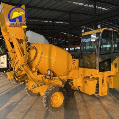 Zelflaadende 1,5 m3 2 m3 Diesel Hydraulische Betonmixer voor zware constructies