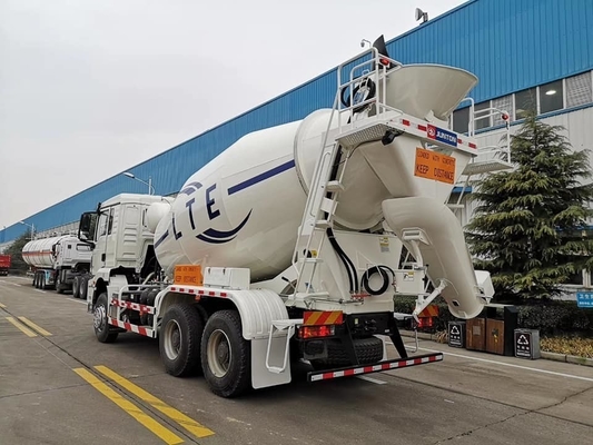 8-10cbm HOWO Shacman Cement Mixer Truck Manuele transmissie voor Afrika