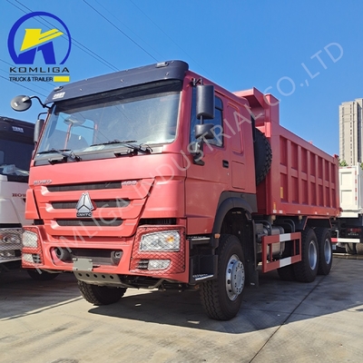 6X4 20-30 ton zware 3 as 10 wielen Sinotruk HOWO Gebruikte dumper met 371 pk