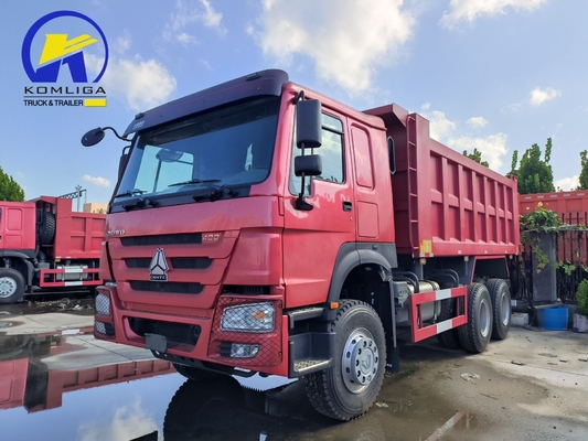 6X4 20-30 ton zware 3 as 10 wielen Sinotruk HOWO Gebruikte dumper met 371 pk