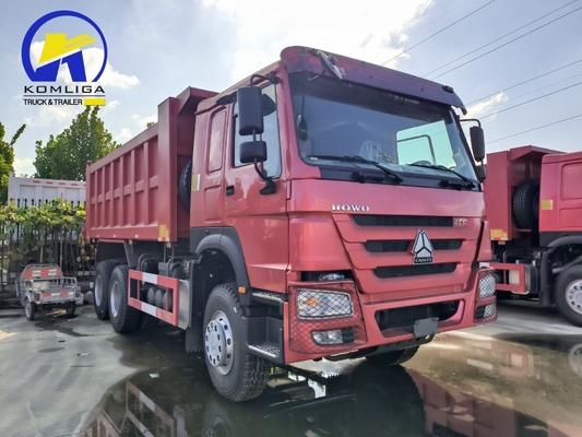 6X4 20-30 ton zware 3 as 10 wielen Sinotruk HOWO Gebruikte dumper met 371 pk