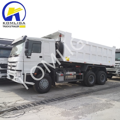 6X4 20-30 ton Zwaar werk 3 as 10 wielen Sinotruk HOWO Dump Truck met lage kilometers