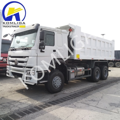 6X4 20-30 ton Zwaar werk 3 as 10 wielen Sinotruk HOWO Dump Truck met lage kilometers