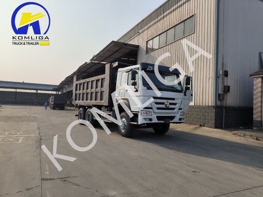 6X4 20-30 ton Zwaar werk 3 as 10 wielen Sinotruk HOWO Dump Truck met lage kilometers