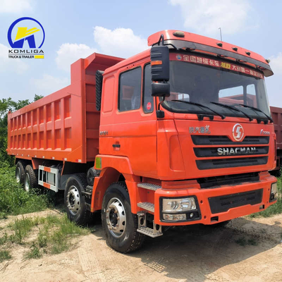 Ventrale tipper Hydraulisch tillen Tweedehands Shacman F3000 8X4 Gebruikte dumptruck in Zimbabwe