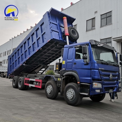 Gebruikte HOWO Dump Truck 8X4 12wheel 371HP 380HP 400HP Front Lifting Style goede staat