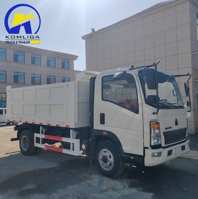 Radial Tire Design 2024 Sinotruk HOWO 4X2 Mini Dump Truck met een slaapcabine en airconditioning
