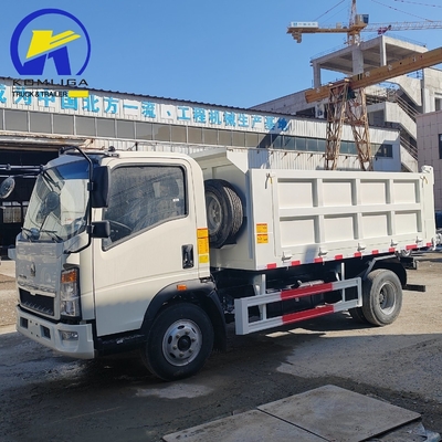 Radial Tire Design 2024 Sinotruk HOWO 4X2 Mini Dump Truck met een slaapcabine en airconditioning