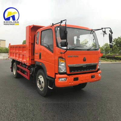 4x2 6wheel Sinotruk HOWO Mini Dump Truck met 20cbm Bucket Dimension