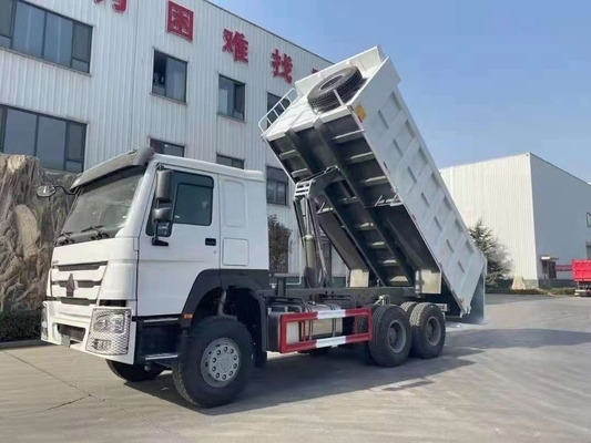 Hoofd Lifting Style HOWO 10 banden 20cbm 6X4 Dumptruck met handgeschakelde transmissie