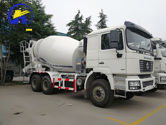 340 pk Shacman F2000 6X4 10wheel cementmixer Bulk Powder Truck met 300L brandstoftanker