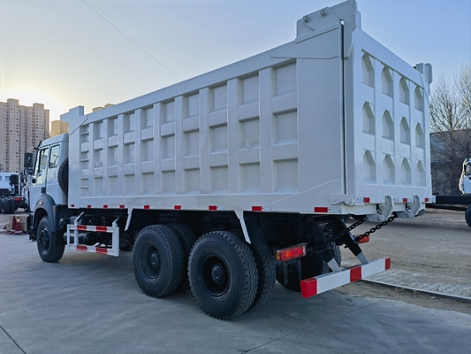 10 wielen 6X4 Beiben Dump Tipper Truck met handgeschakelde transmissie en Euroii-uitstoot